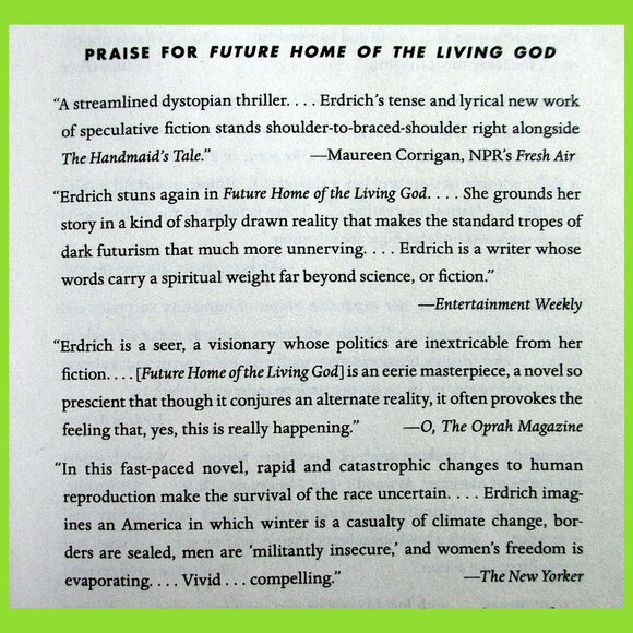 Book - Future Home of the Living God: A Novel, by Louise Erdrich - Picture 2 of 13